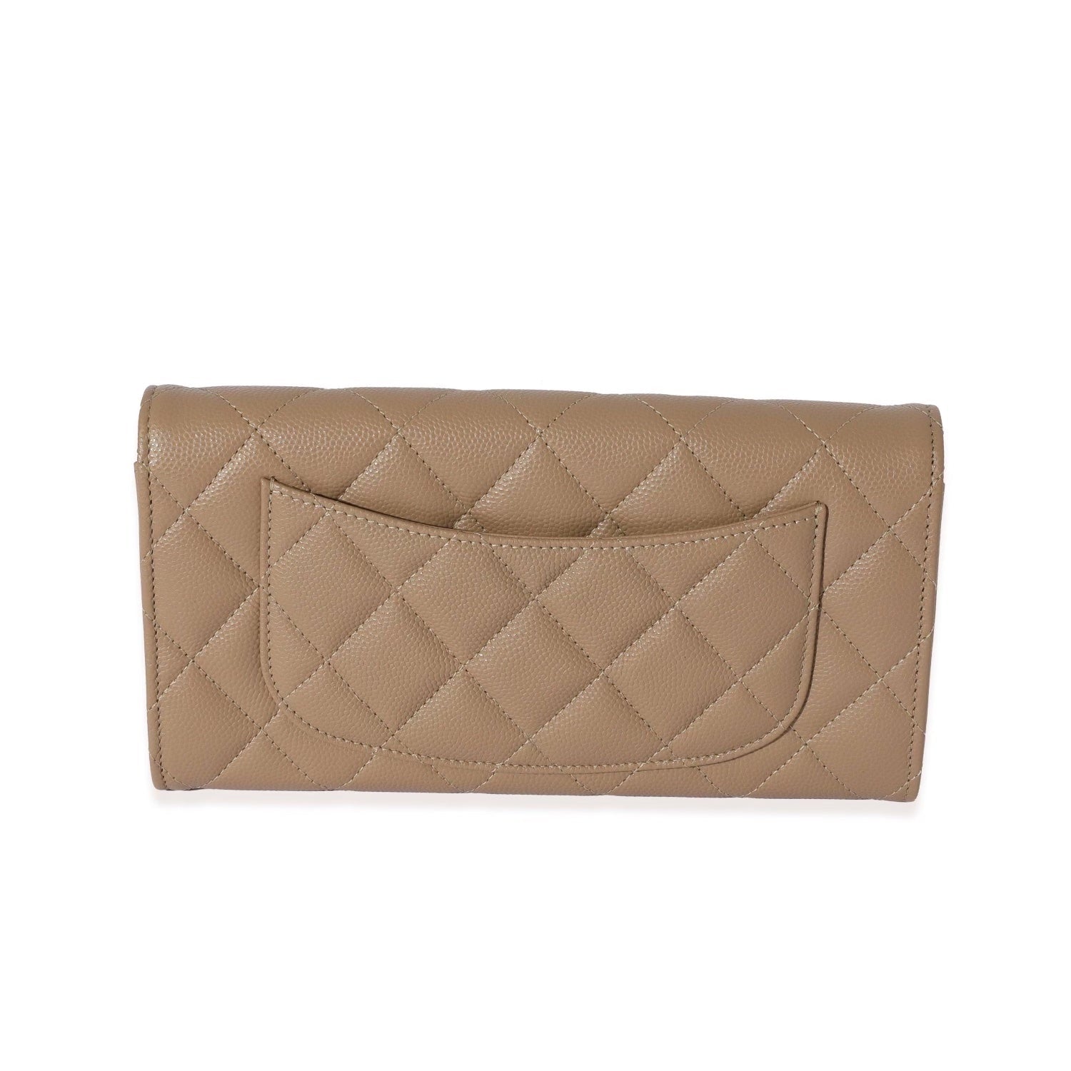 CHL -  CAVIAR QUILTED LARGE GUSSET FLAP WALLET