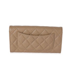 CHL -  CAVIAR QUILTED LARGE GUSSET FLAP WALLET