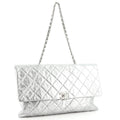 CHL -  CRUMPLED QUILTED CALFSKIN METALLIC CHAIN BAG
