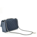 CHL -  DENIM MEDALLION MEDIUM FLAP BAG