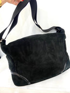 CHL -  BLACK SHEARLING HOBO BAG