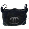 CHL -  BLACK SHEARLING HOBO BAG