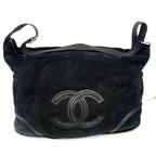 CHL -  BLACK SHEARLING HOBO BAG