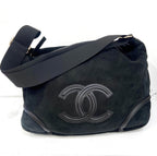 CHL -  BLACK SHEARLING HOBO BAG