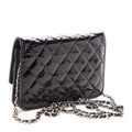 CHL -  BRILLIANT CC QUILTED PATENT WALLET ON CHAIN