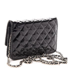CHL -  BRILLIANT CC QUILTED PATENT WALLET ON CHAIN