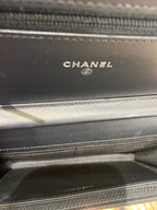 CHL -  BRILLIANT CC QUILTED PATENT WALLET ON CHAIN