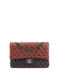 CHL -  QUILTED LAMBSKIN TRICOLOR CLASSIC DOUBLE FLAP BAG MEDIUM