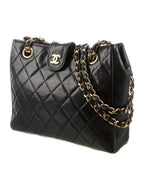CHL -  CC QUILTED LAMBSKIN TOTE BAG