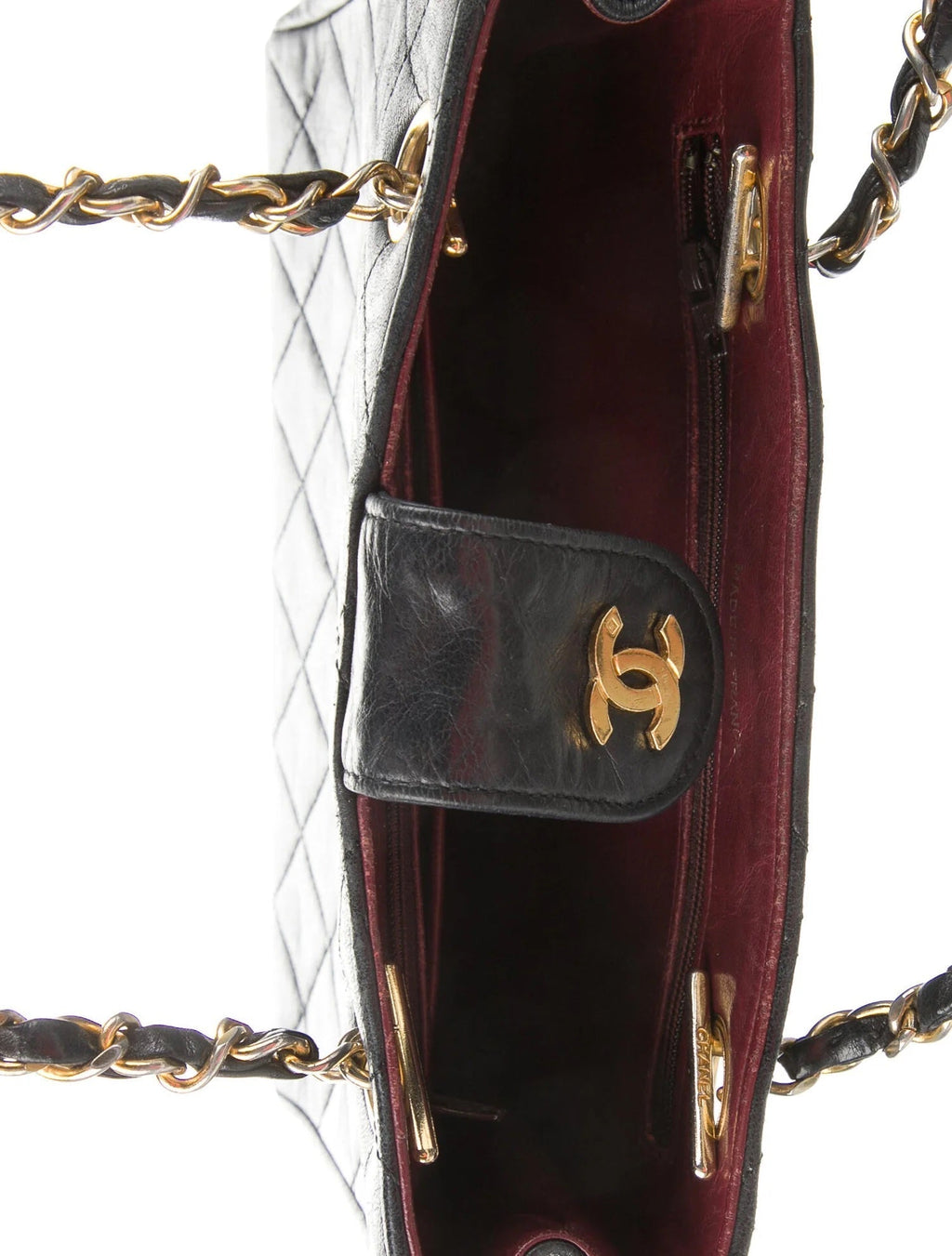 CHL -  CC QUILTED LAMBSKIN TOTE BAG