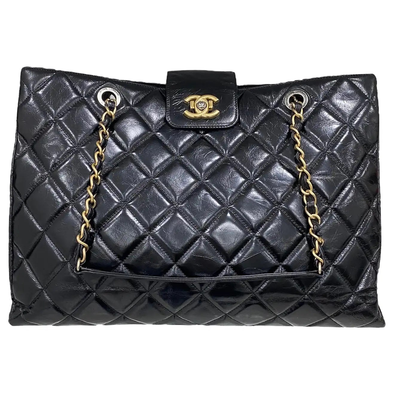 CHL -  CC QUILTED LAMBSKIN TOTE BAG