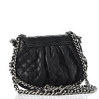 CHL -  WASHED LAMBSKIN QUILTED MINI CHAIN AROUND FLAP BAG