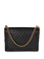 CHL -  QUILTED LAMBSKIN XL BOY FLAP BAG