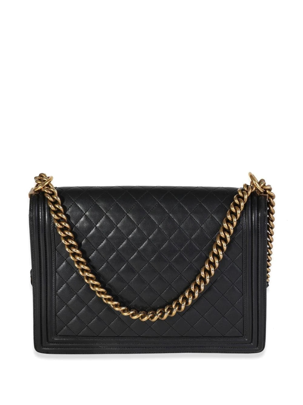 CHL -  QUILTED LAMBSKIN XL BOY FLAP BAG