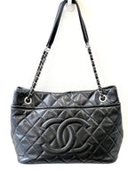 CHL -  CAVIAR QUILTED LEATHER TIMELESS CC SOFT SHOPPER TOTE BAG