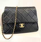 CHL -  QUILTED LAMBSKIN FLAP BAG