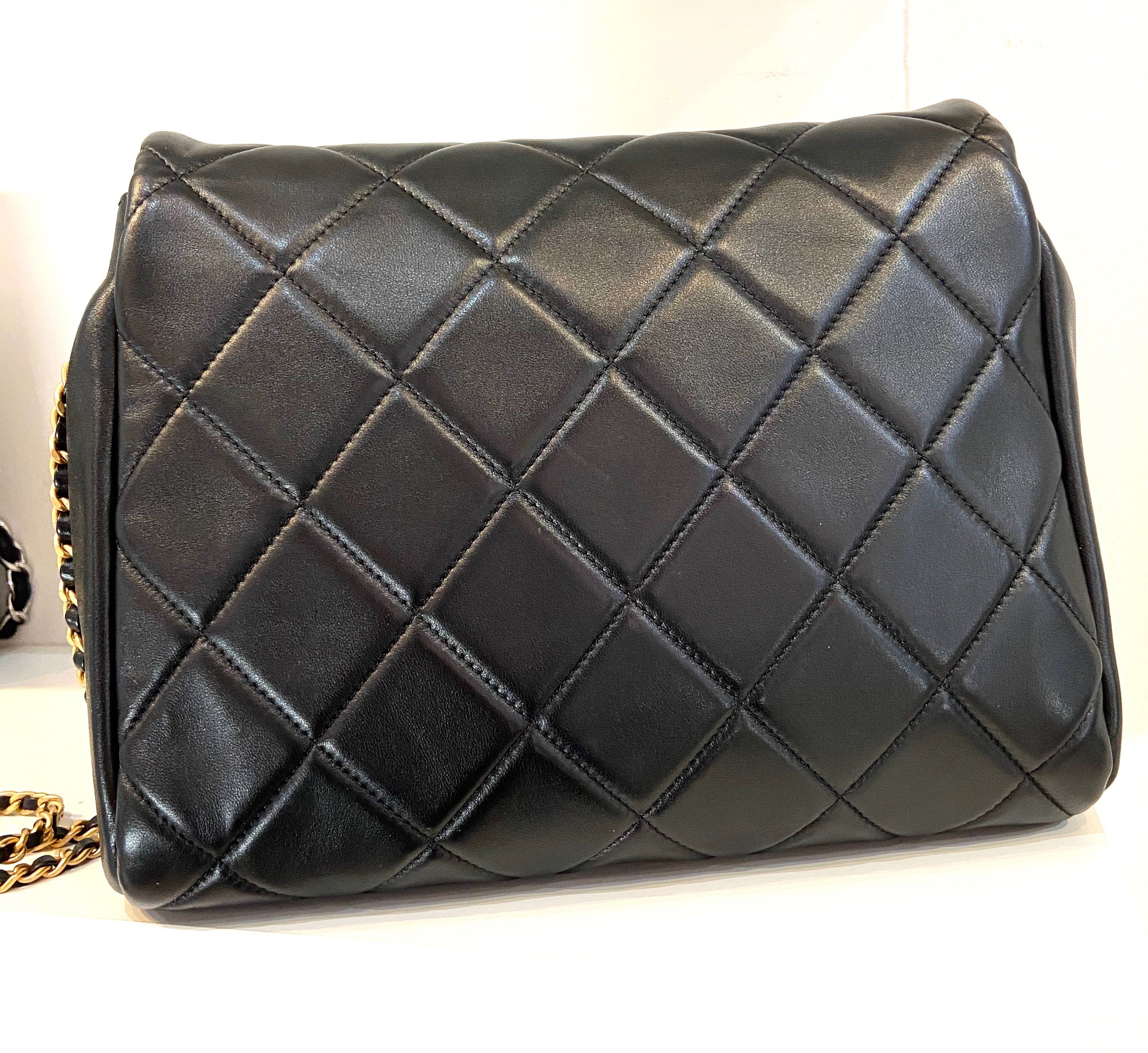 CHL -  QUILTED LAMBSKIN FLAP BAG