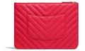 CHL -  CHEVRON QUILTED CAVIAR LAMBSKIN O CASE WITH CHARM