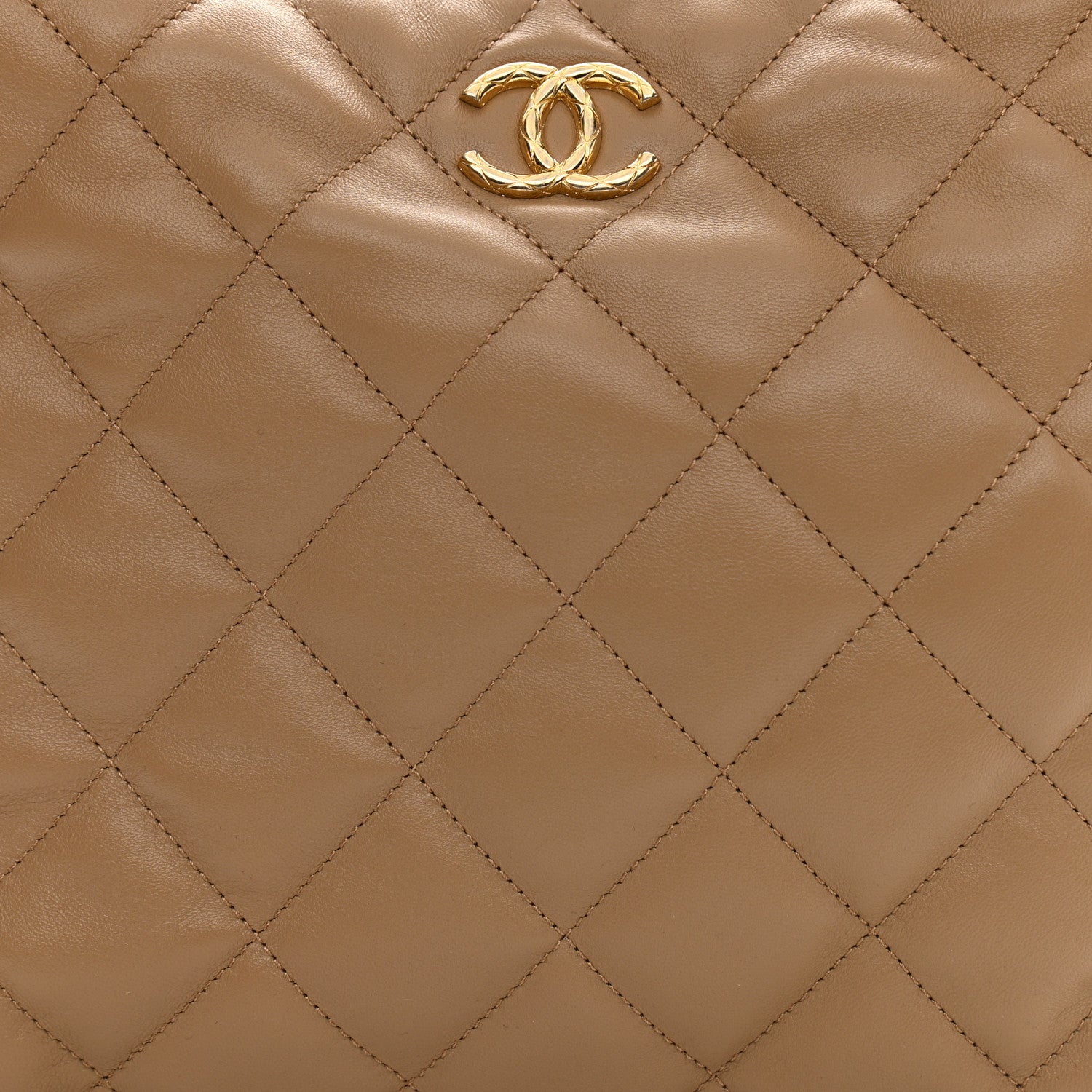 CHL -  CC QUILTED LAMBSKIN HOBO BAG