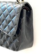 CHL -  QUILTED LAMBSKIN DOUBLE FLAP JUMBO BAG