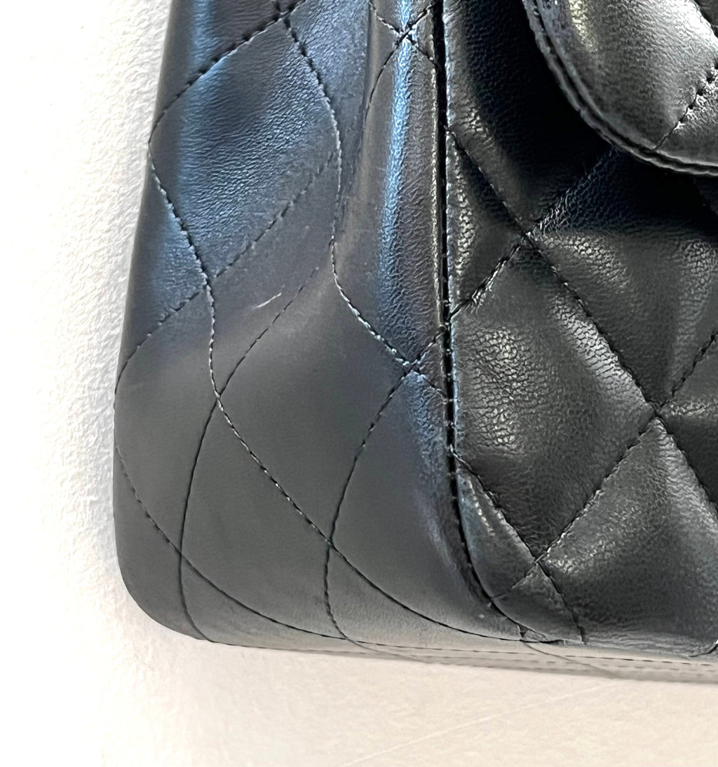 CHL -  QUILTED LAMBSKIN DOUBLE FLAP JUMBO BAG
