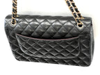 CHL -  QUILTED LAMBSKIN DOUBLE FLAP JUMBO BAG