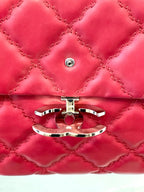 CHL -  CC QUILTED CALFSKIN LARGE FLAP BAG