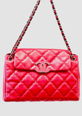 CHL -  CC QUILTED CALFSKIN LARGE FLAP BAG