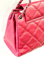 CHL -  CC QUILTED CALFSKIN LARGE FLAP BAG