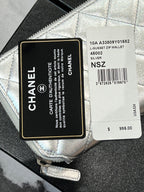 CHL -  QUILTED LAMBSKIN ZIP AROUND WALLET