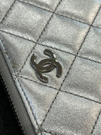 CHL -  QUILTED LAMBSKIN ZIP AROUND WALLET