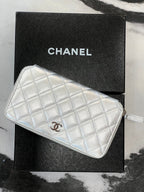 CHL -  QUILTED LAMBSKIN ZIP AROUND WALLET