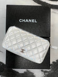 CHL -  QUILTED LAMBSKIN ZIP AROUND WALLET