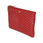 CHL -  CHEVRON QUILTED CAVIAR LAMBSKIN O CASE WITH CHARM