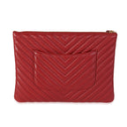 CHL -  CHEVRON QUILTED CAVIAR LAMBSKIN O CASE WITH CHARM