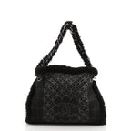 CHL -  SQUARE STITCH QUILTED SHEARLING TOTE BAG