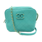 CHNL -  Zip Camera Bag Crossbody Bag in Tiffany Blue Teal