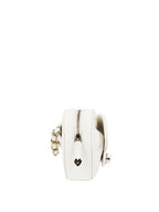 CHNL -  22S White Heart Belt Bag LGHW