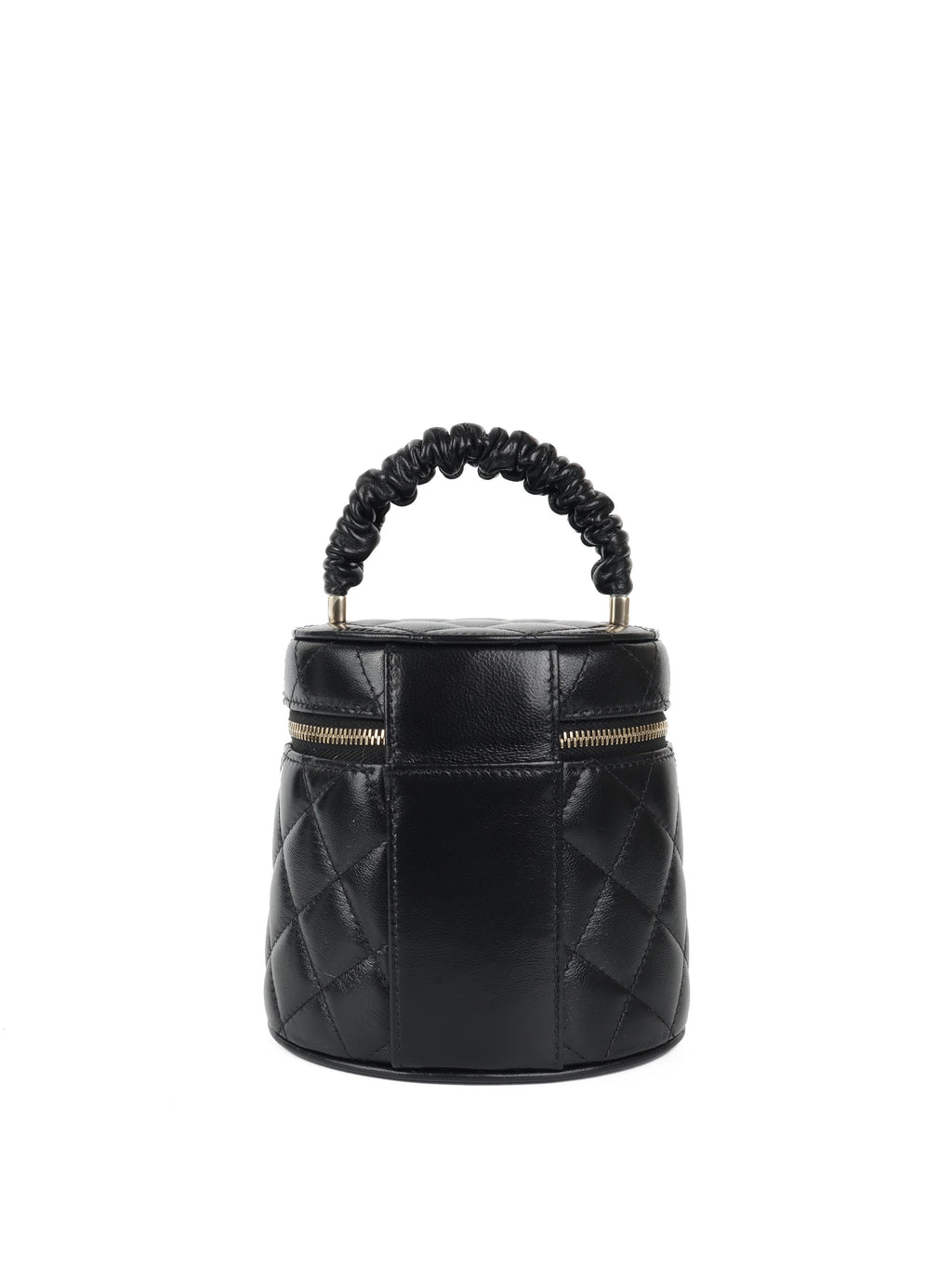 CHNL -  Black 22S Top Handle Vanity Bag