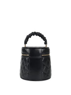 CHNL -  Black 22S Top Handle Vanity Bag