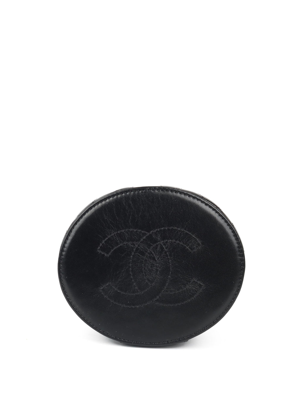 CHNL -  Black 22S Top Handle Vanity Bag