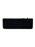CHNL -  Black Long Satin Chain Clutch