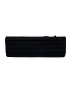 CHNL -  Black Long Satin Chain Clutch