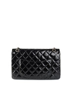 CHNL -  Black Medium Patent 2.55 Bag