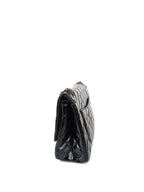CHNL -  Black Medium Patent 2.55 Bag