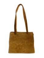 CHNL -   Tan Brown Suede Bag