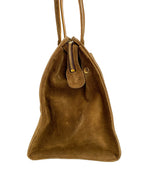 CHNL -   Tan Brown Suede Bag