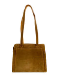 CHNL -   Tan Brown Suede Bag