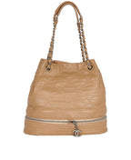 CHNL -  CC Wild Stitch Brown Leather Bucket Bag