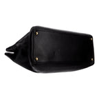 CHNL -  Executive Cerf Tote Black Leather Medium